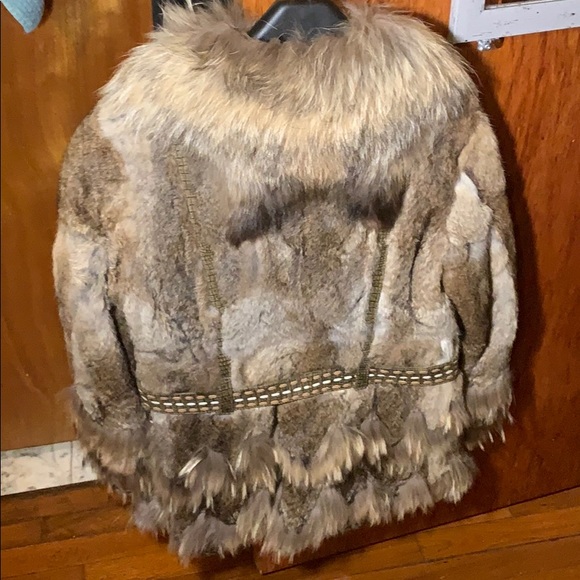 Fur Brown Multi Belted Short Coat - Picture 2 of 13